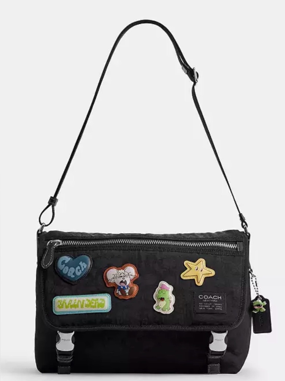 Coach X Brain Dead Lane Messenger
In Signature Nylon With Patches